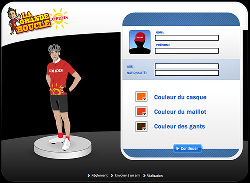 Personnalisation du coureur