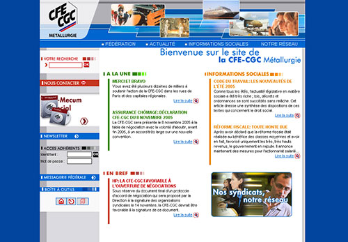 CFE CGC - Site internet
