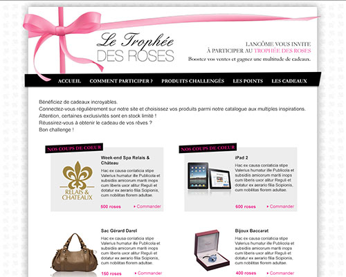 Catalogue produits