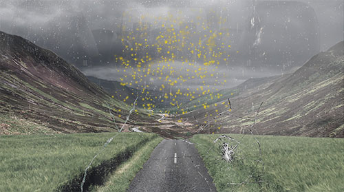 Introduction paysage nuageux