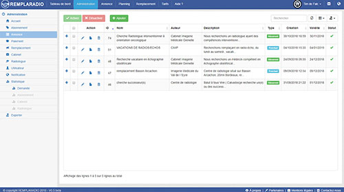 Administration - Annonces